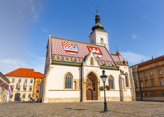 St Mark church in zagreb croatia.