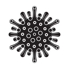 Coronavirus Covid-19 virus icon. Vector illustration