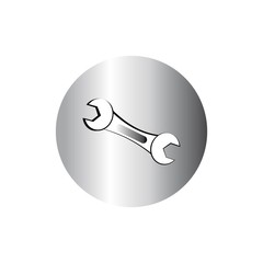 wrench logo icon template