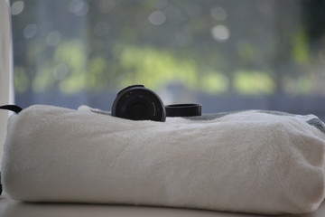 Kameraobjektiv auf Decke