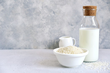 Organic non dairy rice milk.