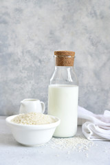 Organic non dairy rice milk.