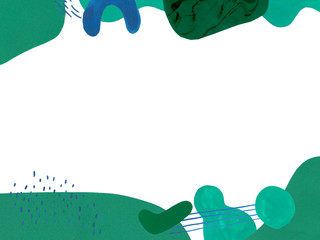 Universal art collage poster. Creative conceptual minimal element for social media, placard. Abstract artistic card frame, modern mid-century style banner shapes. Artistic needlework wallpaper for web