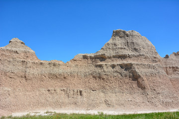 Badlands National Park an American national park located in southwestern South Dakota with of sharply eroded buttes and pinnacles.