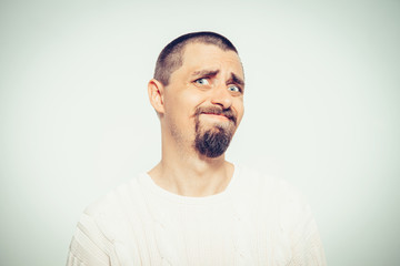 Obraz premium The man is sad