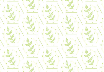 Background texture seamless pattern abstraction geometry of the leaves of the branch garden spring summer illustration