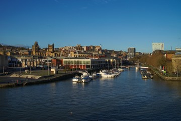 Fototapeta na wymiar Panorama of Bristol City in UK