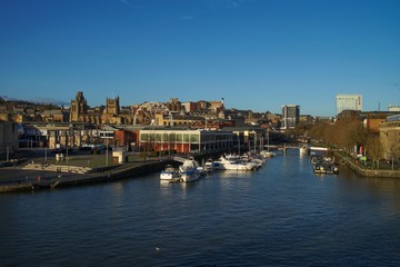 Panorama of Bristol City in UK