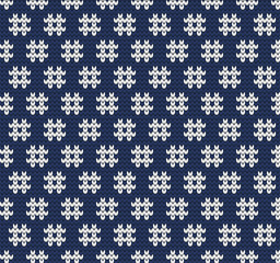 Knitted seamless abstract geometric pattern