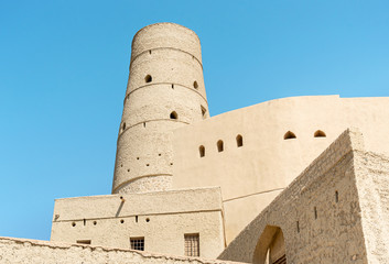 Fototapeta na wymiar Bahla Fort at the foot of the Djebel Akhdar in Sultanate of Oman.