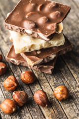 Dark nut chocolate.