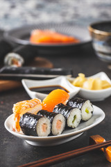 Japanese sushi food.