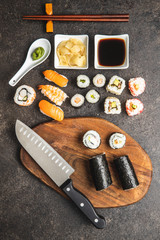 Japanese sushi food.