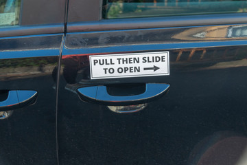 Signage On A Car