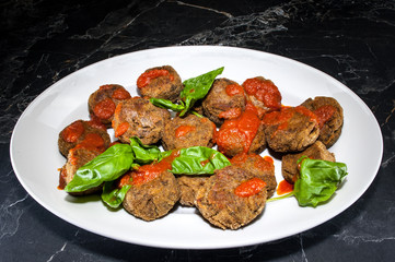 Vegetable (aubergines) balls