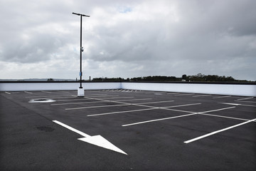 Empty car park after closure due to Covid-19 Coronavirus outbreak