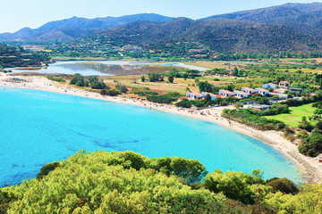 Chia beach on Mediterranian Sea