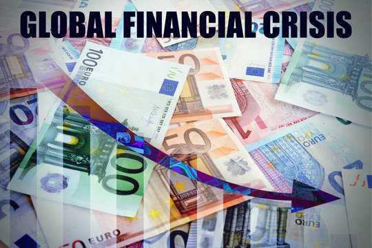Money and chart. Coronavirus impact on global financial crisis - Powered by Adobe