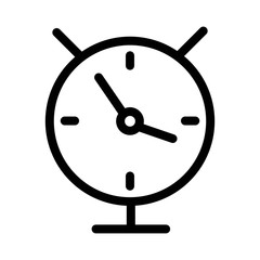 Clock icon in line style.