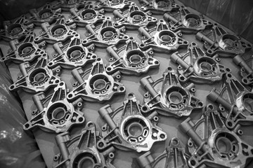 Fototapeta premium Aluminium parts for the automotive and industrial fields