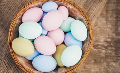 Obraz premium Easter eggs bowl