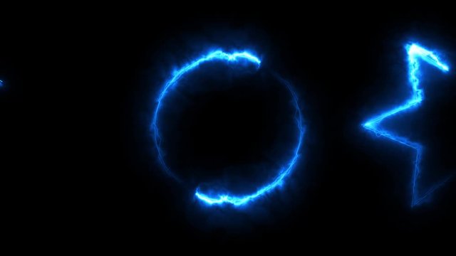Circuling Lightnings Vj Dj bacground loop
