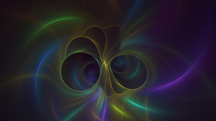 3D rendering abstract fractal light background
