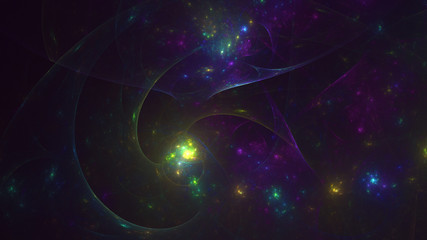 Fototapeta premium 3D rendering abstract fractal light background