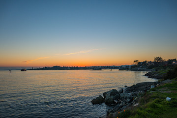 Sunset Over the Outer Harbor of Victoria