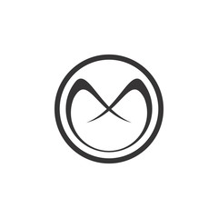 OM letter logo design vector