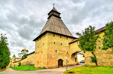 Fototapeta na wymiar Pskov Kremlin, a medieval citadel in Russia