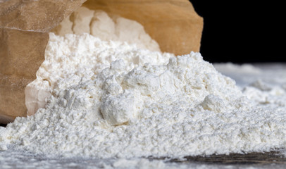 small bag with flour