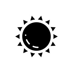 Sun Vector Icon Glyph Illustration