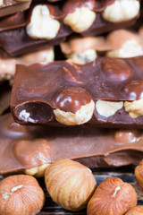 milk and dark chocolate