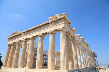Obraz premium Parthenon Temple on the Acropolis of Athens, Greece