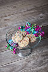 Sprinkle cookies for a celebration 