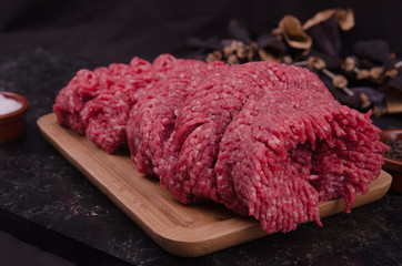 raw meatball stock photo