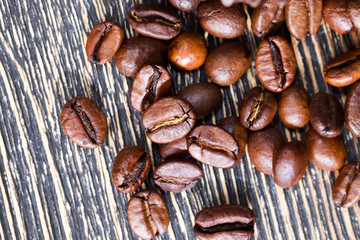 brown freshly roasted coffee