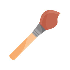 paint brush creativity supply study school education isolated icon