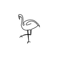 bird icon simple line vector design