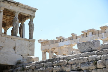 Obraz premium Parthenon Temple on the Acropolis of Athens, Greece