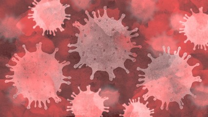 Coronavirus Covid19 Abstract Virus Pandemic Illness Disease 		