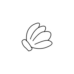 Banana icon simple design vector line