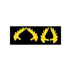 WINGS ICON LINE SIMPLE DESIGN VECTOR