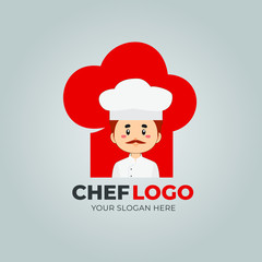 Chef Logo Template Design Free Vector