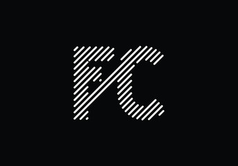 F C. FC Initial Letter Logo design vector template, Graphic Alphabet Symbol for Corporate Business Identity