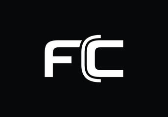 F C. FC Initial Letter Logo design vector template, Graphic Alphabet Symbol for Corporate Business Identity