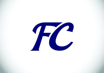 F C. FC Initial Letter Logo design vector template, Graphic Alphabet Symbol for Corporate Business Identity