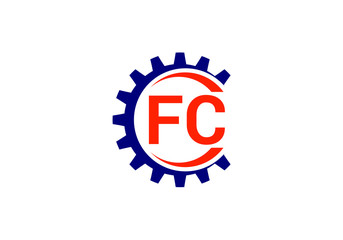 F C. FC Initial Letter Logo design vector template, Graphic Alphabet Symbol for Corporate Business Identity