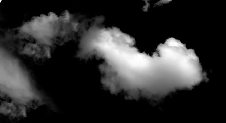 Fog or smoke isolated transparent